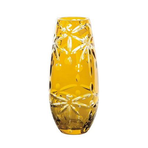 Dale Tiffany GA80049 Retro Large Glossy Amber Crystal Vase